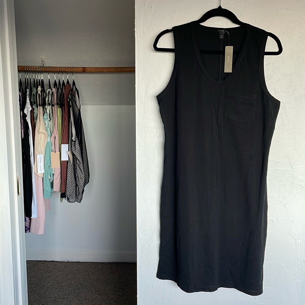 J Crew Brand Sleeveless Black Dress